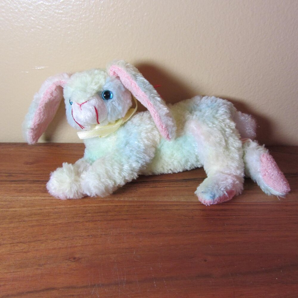 5 for $20 - plush TY beanie baby with tag bunny pastel cottonball 2001 (W2697)